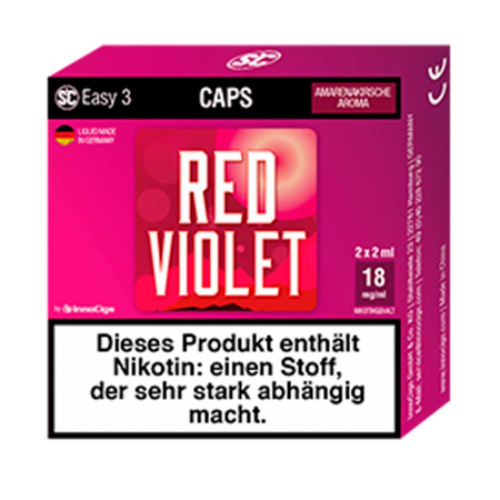(EX) SC - Easy 3 Caps - Red Violet Amarenakirsche (2 Stck)