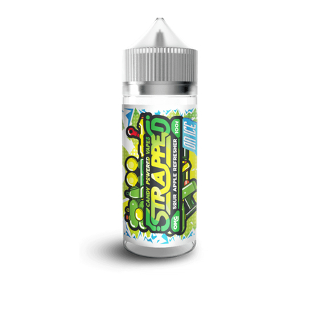 Strapped E-Liquid - Sour Apple Refresher on ICE 100ml 0mg