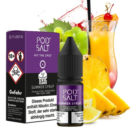 Pod Salt - Fusion - Summer Syrup Nic Salt Liquid 10ml - 20mg