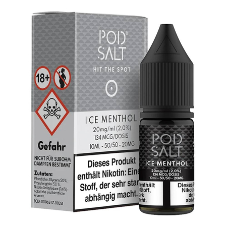 Pod Salt - Ice Menthol Nikotinsalz Liquid 10ml - 20mg
