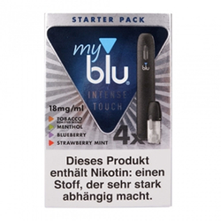 (EX) (EX) Myblu - Starterpack Intense Touch 18mg/ml inkl....