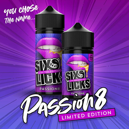 (EX) Six Licks - Passion 8 Limited Edition 100ml 0mg