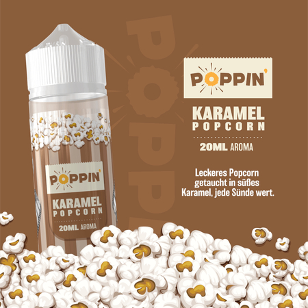 Poppin - Karamell Popcorn 20ml