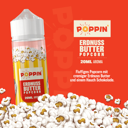 (EX) Poppin - Erdnussbutter Popcorn 20ml