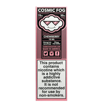 (EX) Cosmic Fog - Chewberry 10ml - 3mg