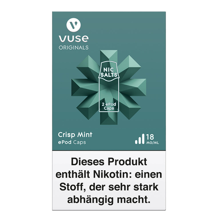 VYPE / VUSE - ePod Caps vPro Crisp Mint 18mg/ml