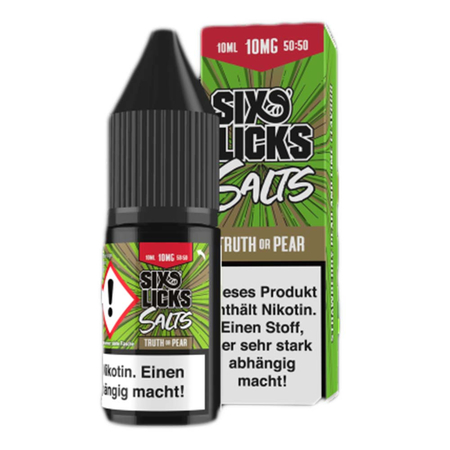 Six Licks - Nikotinsalz - Truth or Pear 10ml