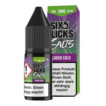 (EX) Six Licks - Nikotinsalz - Liquid Gold 10ml