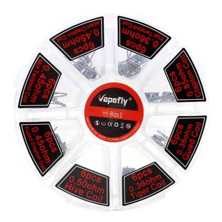 Vapefly - 48 Prebuilt Coils 8 in 1
