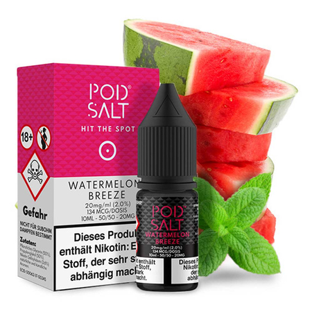 Pod Salt - Watermelon Breeze Nic Salt Liquid 10ml