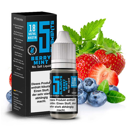 5 ELEMENTS - Berry Mint Nikotinsalz Liquid 10ml 18mg/ml