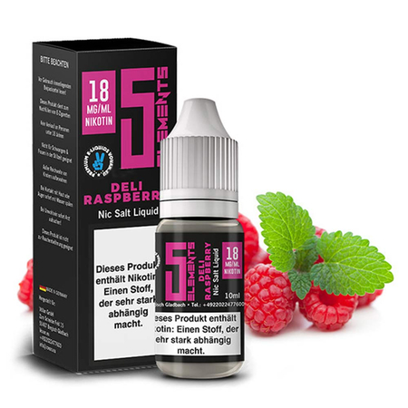 5 ELEMENTS - Deli Raspberry Nikotinsalz Liquid 10ml 18mg/ml