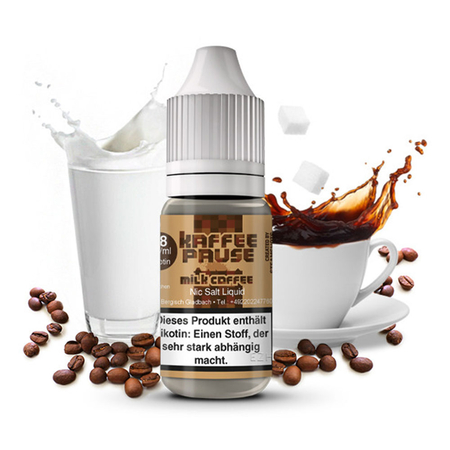 Kaffeepause by Steamshots - Milk Coffee Nic Salt eJuice 10ml