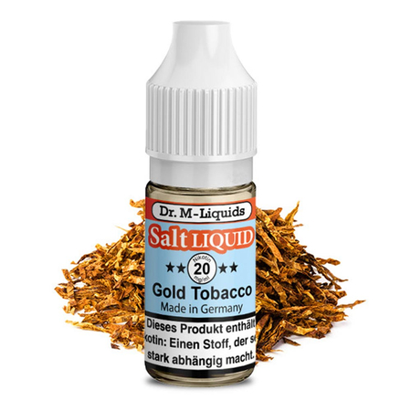 Dr. M - Gold Tobacco nicotine salt e-Juice 20mg/ml