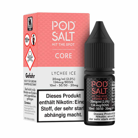 Pod Salt Core - Lychee Ice Nic Salt Liquid 10ml - 20mg/ml