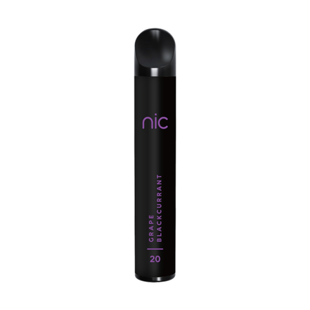 (EX) nic - Grape Blackcurrant Einweg-Vape - 20mg/ml
