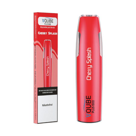(EX) VQUBE Plus600 - Cherry Splash Einweg-E-Zigarette