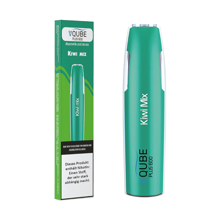 (EX) VQUBE Plus600 - Kiwi Mix Einweg-E-Zigarette - 16mg/ml