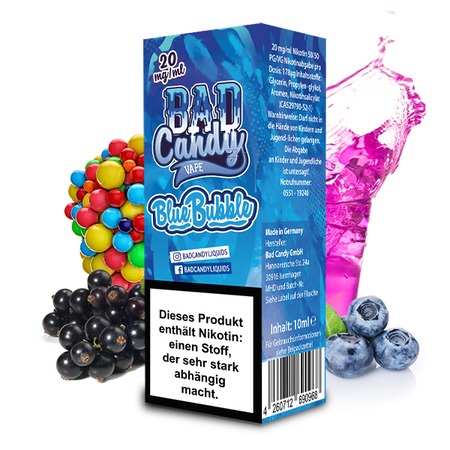 Bad Candy Nic Salt - Blue Bubble Liquid 20mg