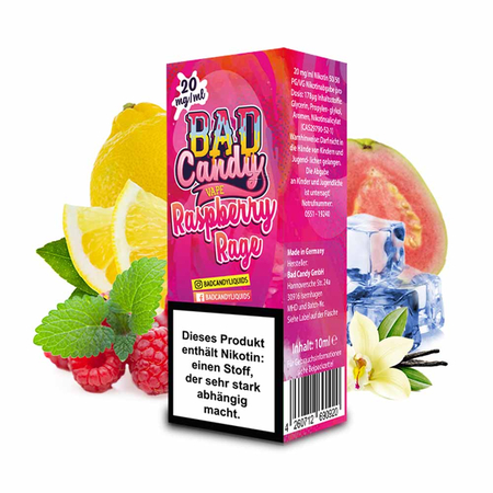 Bad Candy Nic Salt - Raspberry Rage Liquid 20mg