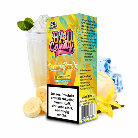 (EX) Bad Candy Nic Salt - Banana Beach Liquid 20mg