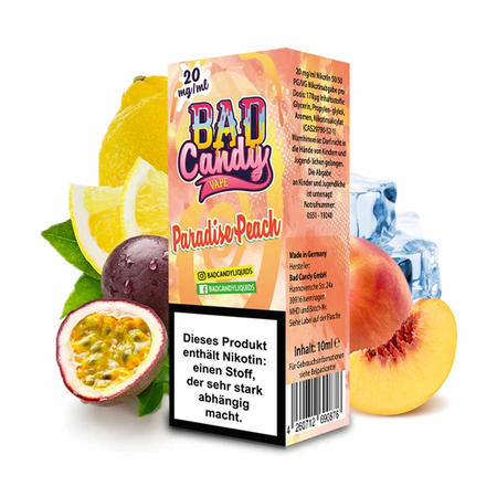Bad Candy Nic Salt - Paradise Peach Liquid 20mg