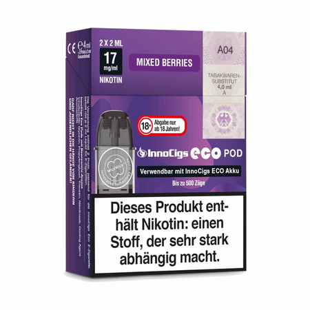 InnoCigs - Mixed Berries Eco Pods - 17mg (2 Stck)