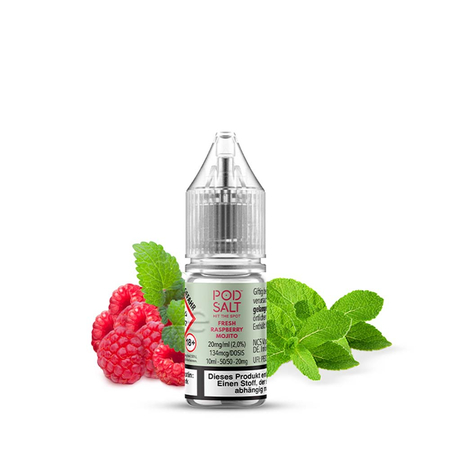 Pod Salt X - Fresh Raspberry Mojito Nikotinsalz Liquid - 10mg