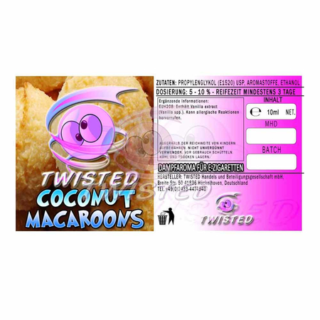 Twisted Flavors - Coconut Macaroons Aroma 10ml