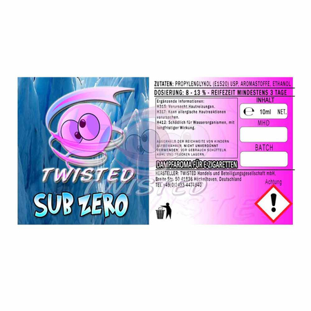 (EX) Twisted Flavors - Sub Zero Aroma 10ml