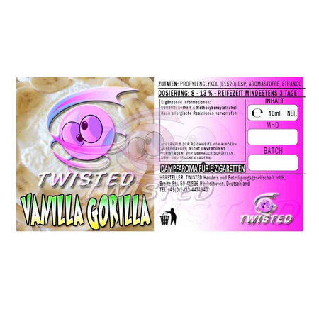 (EX) Twisted Flavors - Vanilla Gorilla Aroma 10ml
